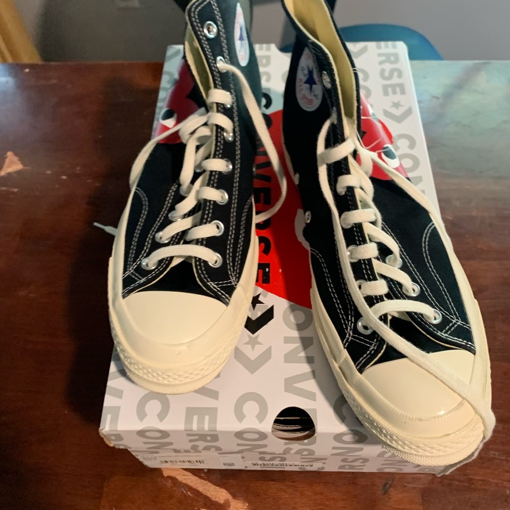 Black cdg converse